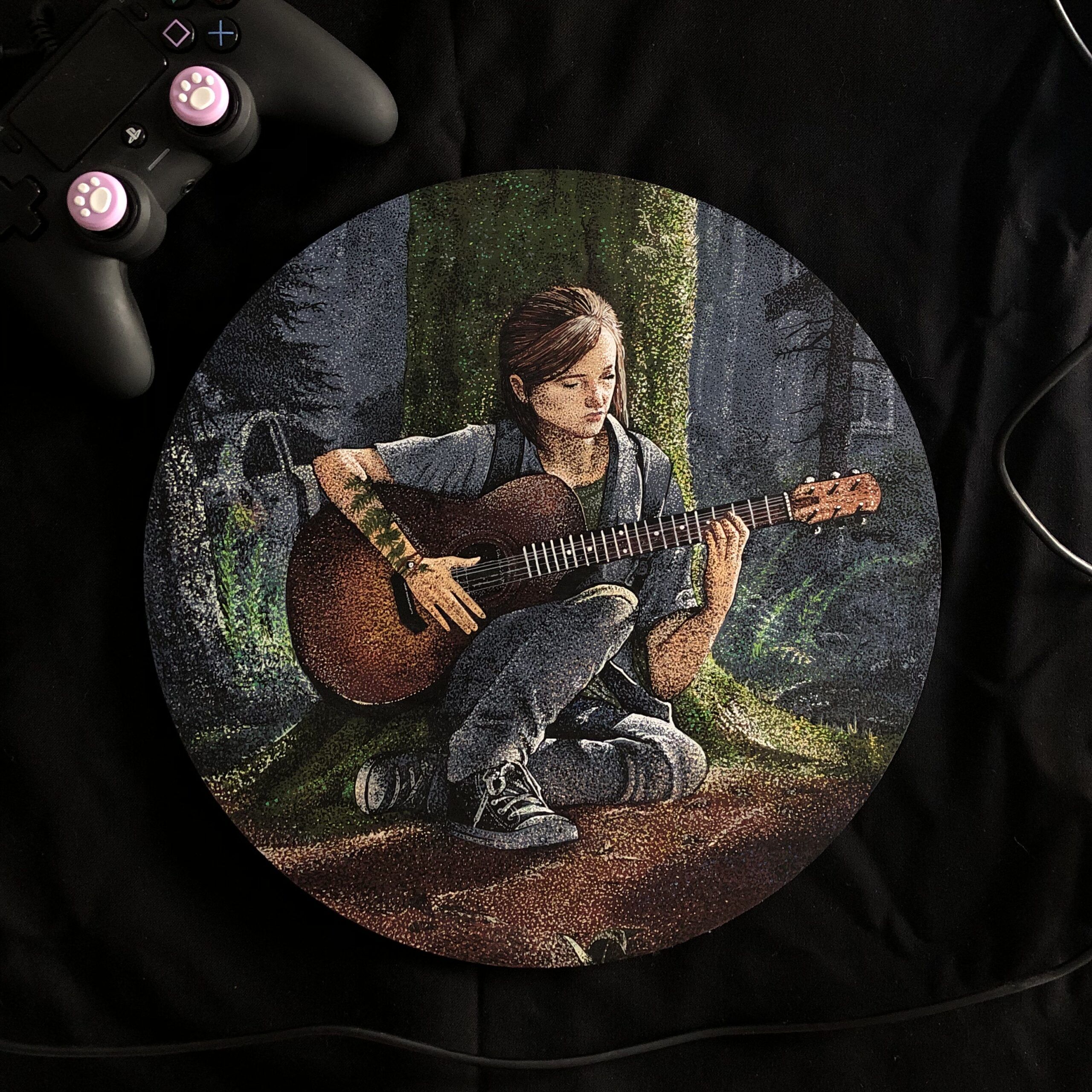 Madera de The Last of Us pintada a mano.